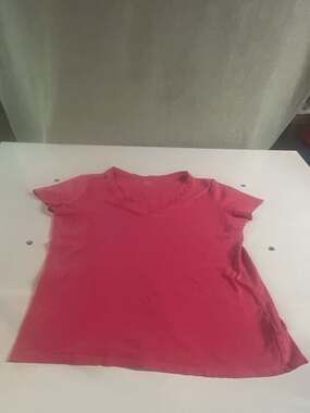 Gap Vintage Wash V-Neck T-Shirt Pink Size M